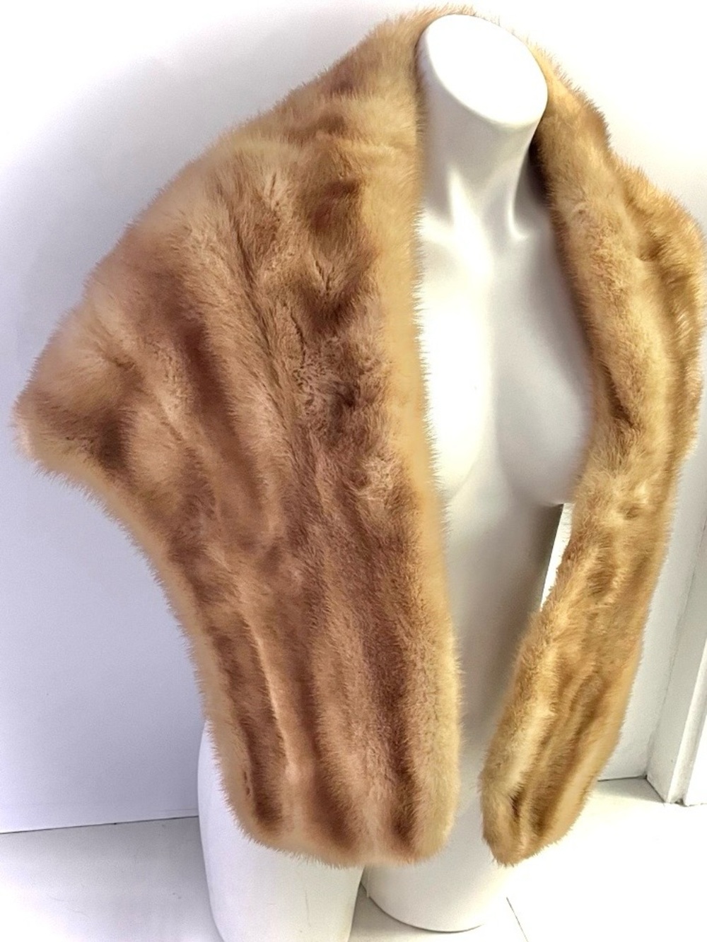 Autumn Haze Mink Fur Stole Vintage 1950’s Macy’s